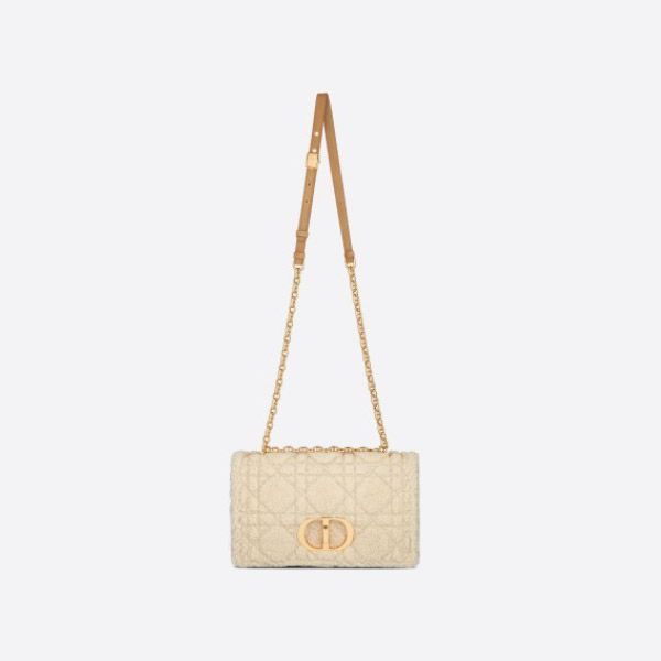 新色*ディオール CARO ミディアムバッグ 偽物★マクロカナージュ シアリング シープスキン M9242UMMG_M925